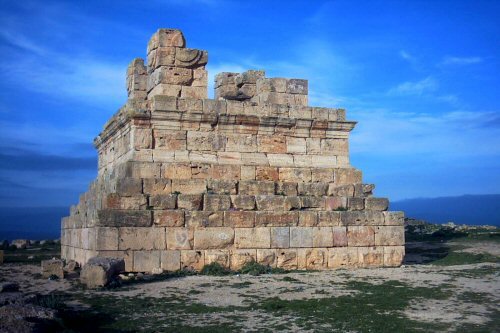The Mausoleum of Massinissa (Soumâa du Khroub) - A Numidian archaeological landmark near Constantine.
