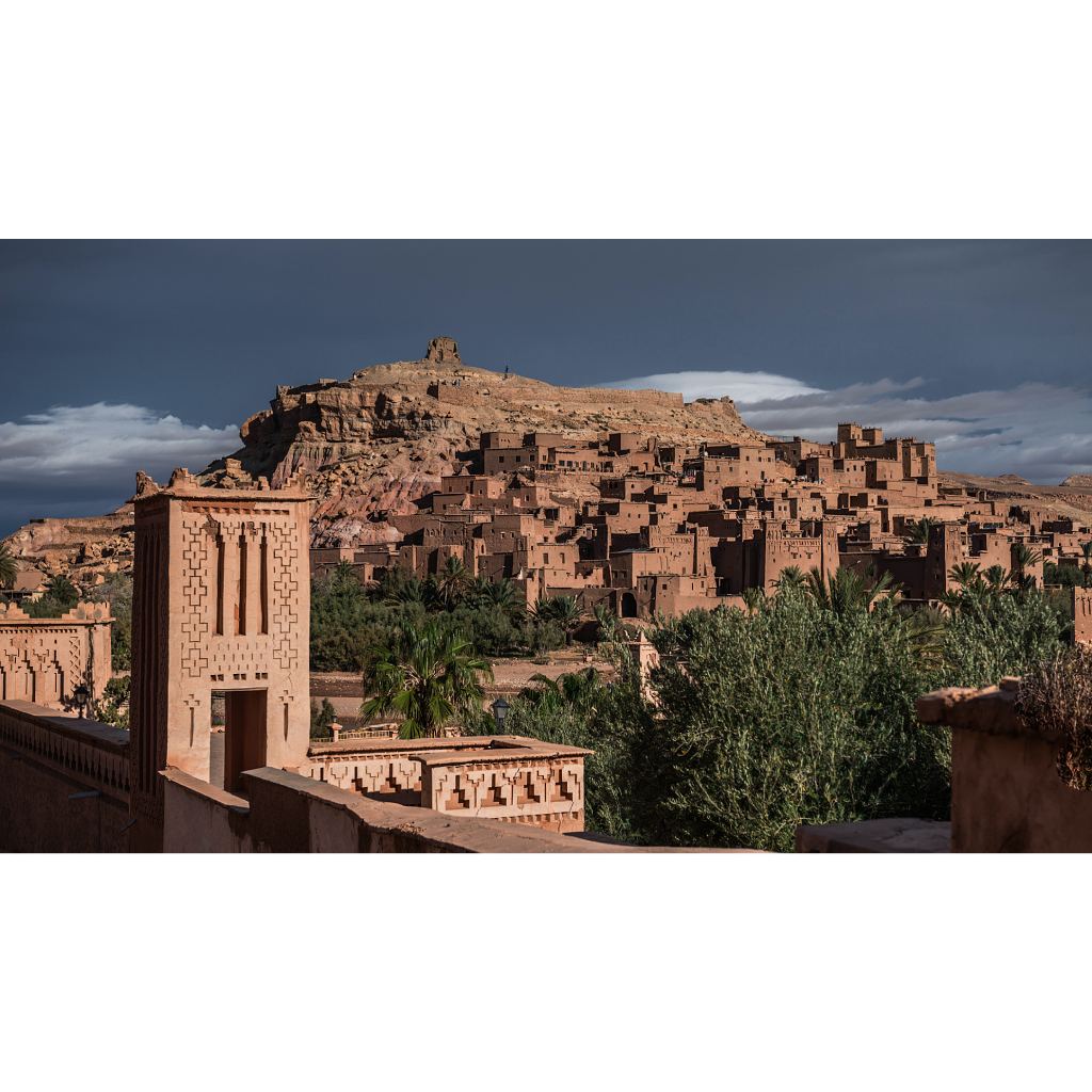 The Majestic Amazigh Kasbah of Ait Ben Haddou - Ancient Earth Architecture Morocco.